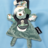 SOS doudou paresseux Baby Déglingos Chillos en velours vert avec bonnet de nuit