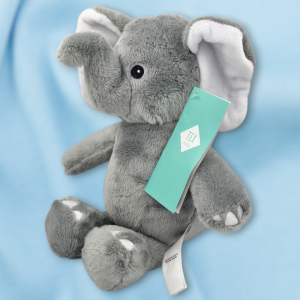 Eléphant TEX Baby Carrefour peluche grise