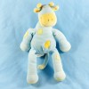 vache TEX CARREFOUR doudou bleu foulard vert