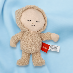 SOS doudou peluche poupée HEMA beige 15 cm