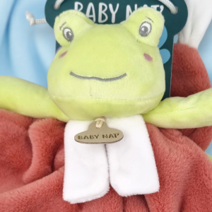 Grenouille BABY NAT plat vert et rose