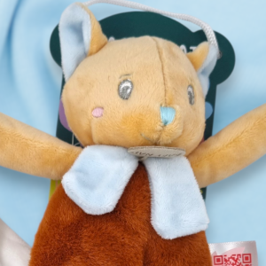 Écureuil BABY NAT marron et bleu