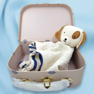 Chien VERTBAUDET doudou lange écru