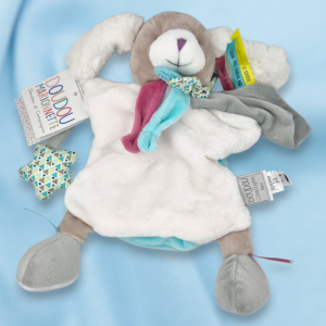 SOS doudou chien Doudou et Compagnie marionnette Toopi blanche DC3082