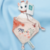 SOS doudou Marie chat Les Aristochats carré plat blanc et rose DISNEY