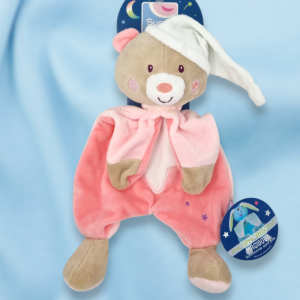 Ours Sucre d'orge rose étoiles phosphorescent