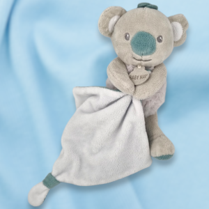 SOS doudou koala BABY NAT plat gris et bleu Mon petit koala BN0549