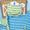 Grenouille Organic Farm Buddies bleu et verte