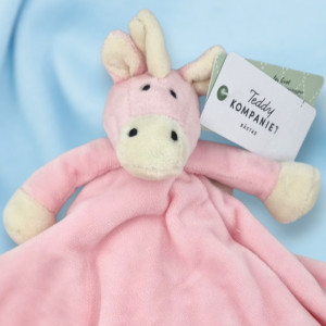 Licorne Teddykompaniet carré plat rose