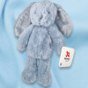 SOS doudou lapin NICOTOY peluche bleu 28 cm