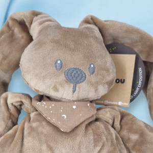Lapin Nattou lapidou marron Moka