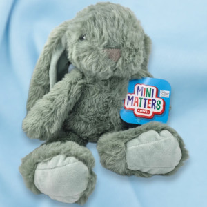 SOS doudou lapin ACTION peluche 35 cm vert