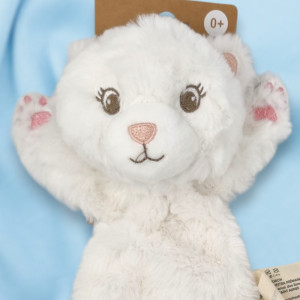 Chat Prémaman Orchestra doudou blanc