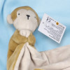 Singe  carré plat beige