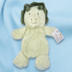 SOS doudou dinosaure plat vert 25 cm