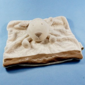 Mouton OBAIBI doudou plat beige, spirales
