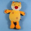 Chat SUCRE D'ORGE doudou orange spirales