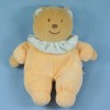 Ours TEX CARREFOUR doudou beige orange avec collerette