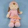 MOTS D'ENFANTS doudou poupée fille rose fleur