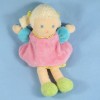 Poupée NOUNOURS doudou fille blonde rosbe rose