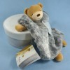 Ours KALOO doudou plat gris