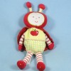 Coccinelle BERLINGOT doudou pomme mouchoir 