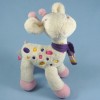 Girafe ORCHESTRA doudou blanc et rose