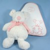 Souris DOUDOU ET COMPAGNIE blanc et rose GM
