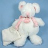 Souris DOUDOU ET COMPAGNIE blanc et rose PM