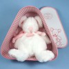 Souris DOUDOU ET COMPAGNIE blanc et rose PM