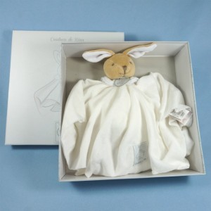 Lapin DOUDOU ET COMPAGNIE Lange blanc GM