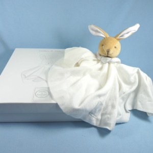 Lapin DOUDOU ET COMPAGNIE Lange blanc GM