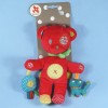 Ours NICOTOY doudou rouge NEUF