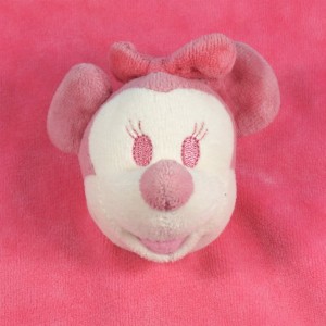 Doudou Minnie DISNEY Carré plat rose