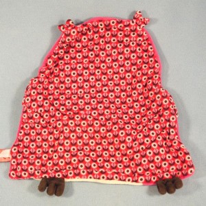 Chouette DPAM doudou Du Pareil Au Même plat rose