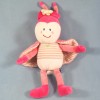 Poupée SUCRE D'ORGE doudou rose coccinelle