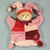 Ours DOUDOU ET COMPAGNIE marionnette rose fraise