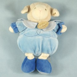 Mouton ou agneau DOUDOU ET COMPAGNIE boule bleu