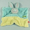 Lapin TEX CARREFOUR doudou plat bleu voiture
