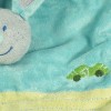 Lapin TEX CARREFOUR doudou plat bleu voiture