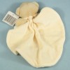 Ours MAXITA doudou plat beige fleurs brodées
