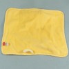 Chat TEX CARREFOUR doudou rectangle plat jaune