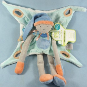 Lutin bleu vert Menthe DOUDOU ET COMPAGNIE Doudou Tatoo NEUF