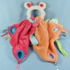 Tatoo poignée souris Rose Framboise corail DOUDOU ET COMPAGNIE Doudou  NEUF