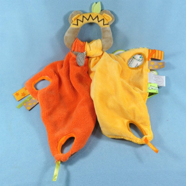 Tatoo poignée ours orange mandarine DOUDOU ET COMPAGNIE Doudou  NEUF