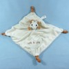 Girafe VULLI Sophie doudou plat beige et marron