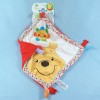 Winnie DISNEY NICOTOY doudou carré plat fleur NEUF