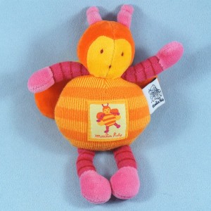 Abeille MOULIN ROTY doudou abeille Louna orange PM
