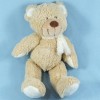 Ours TEX CARREFOUR doudou beige avec écharpe