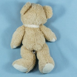 Ours TEX CARREFOUR doudou beige avec écharpe